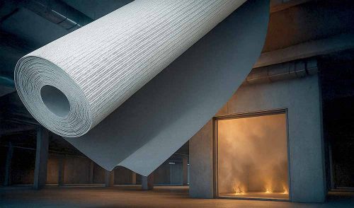isoGLAS® FTI — противопожарная изоляционная ткань EI 30 / EI 60 / EI 90, гибкая и легкая альтернатива металлическим компонентам для защиты от огня в строительстве.