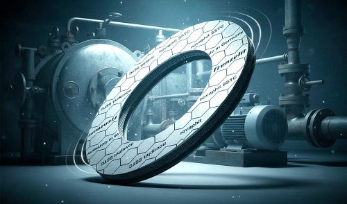 Графитовая прокладка Novaphit® SSTC с армированием из нержавеющей стали для высоких температур и давления