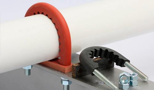 Изолирующие крепления труб TICO, защита от коррозии и вибрации