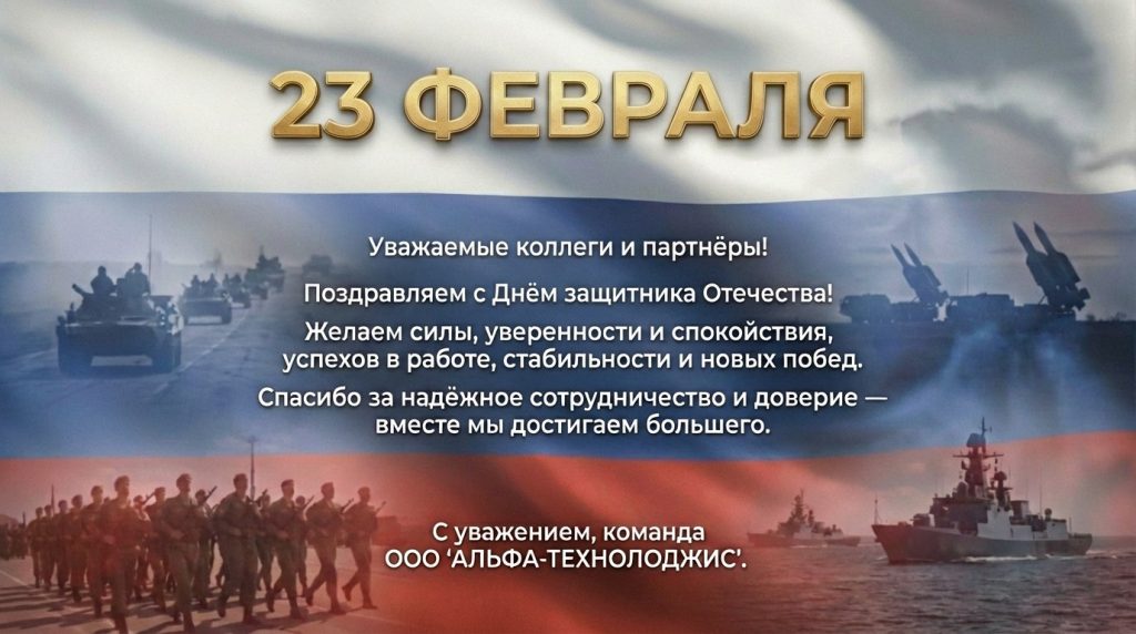 Поздравляем с 23 февраля — Днём защитника Отечества!